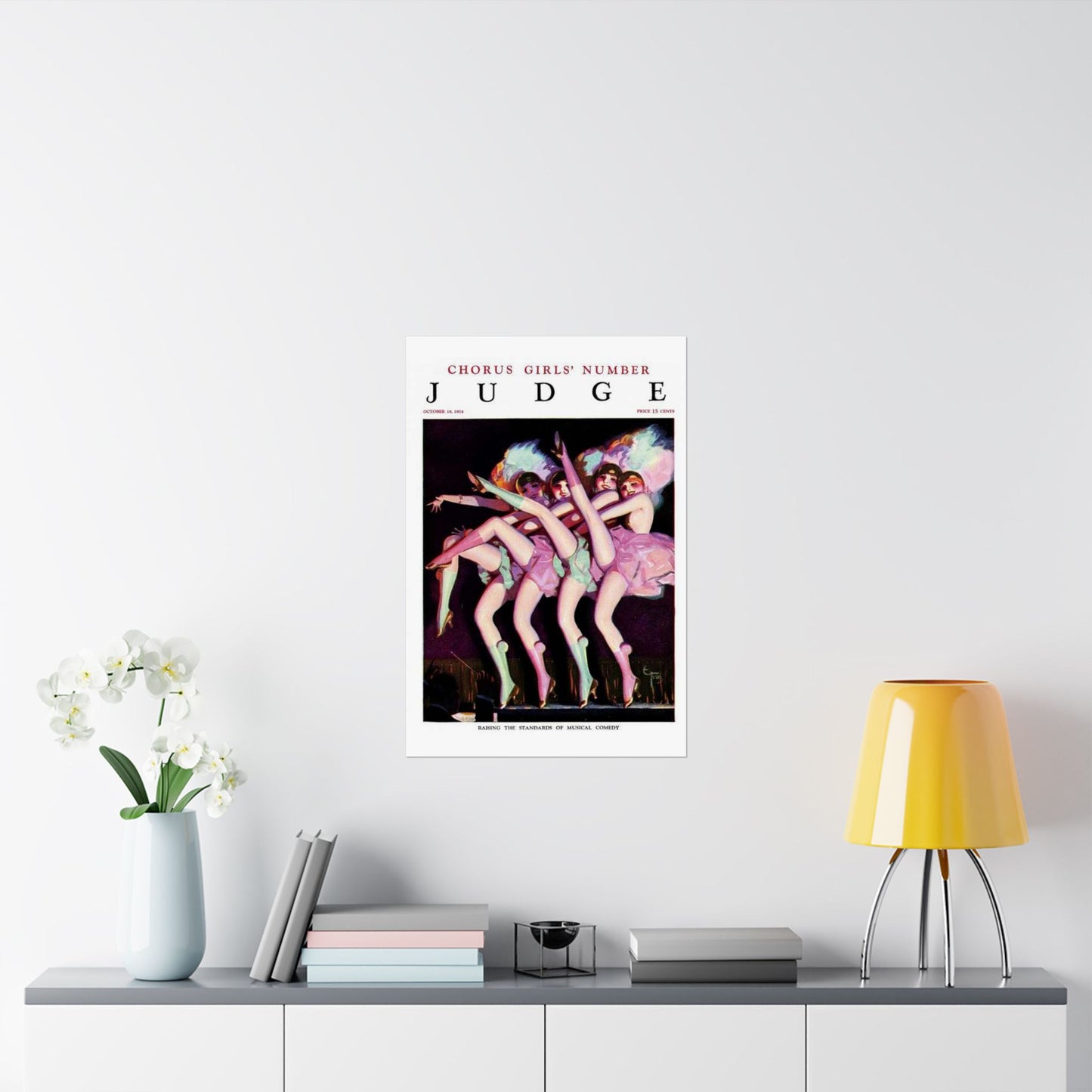 JudgeMagazine18Oct1924 - Art Deco public domain image High Quality Matte Wall Art Poster for Home, Office, Classroom
