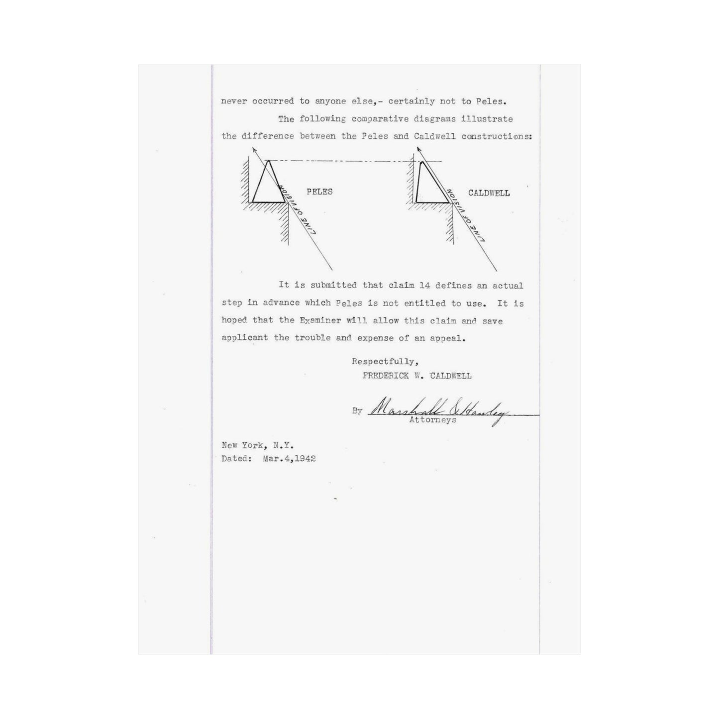 Patent Case File No. 2,298,194, Birdproofing, Inventor- Frederick W. Caldwell. - DPLA - 74c301010ed26c59dcbf62dd3cb26c47 (page 52) High Quality Matte Wall Art Poster for Home, Office, Classroom