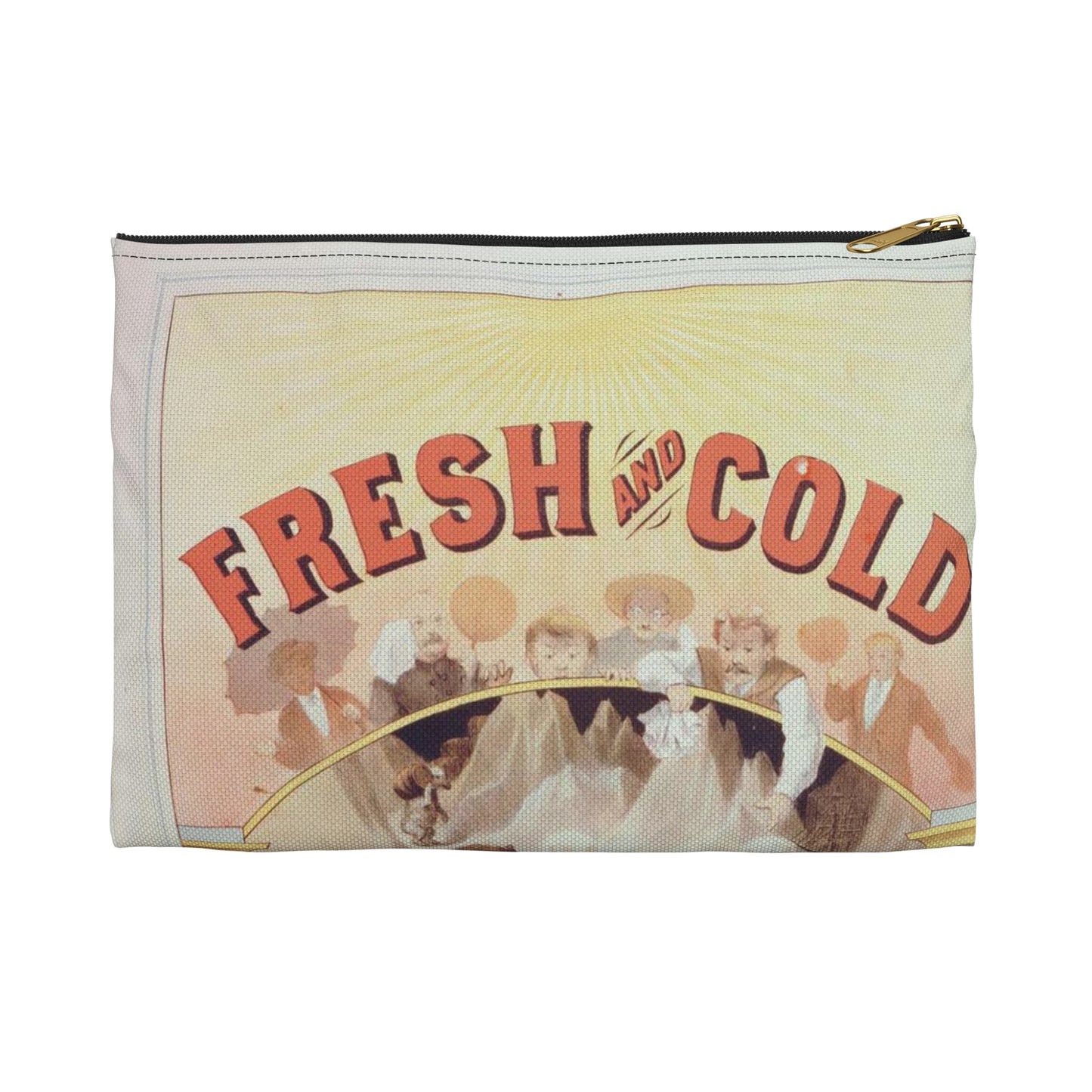 Fresh and cold--Lager beer direct from the North Pole / lith. by A. Hoen & Co. Baltimore, MD. Large Organizer Pouch with Black Zipper