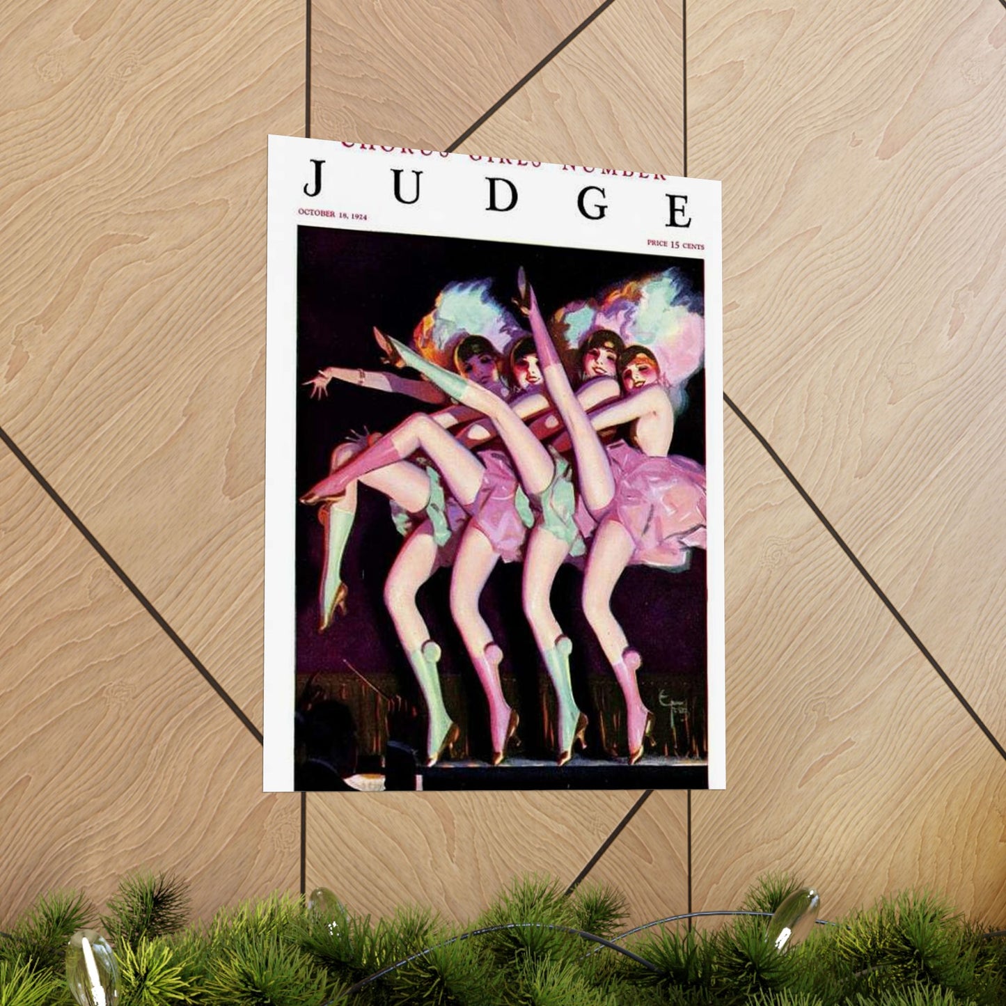 JudgeMagazine18Oct1924 - Art Deco public domain image High Quality Matte Wall Art Poster for Home, Office, Classroom