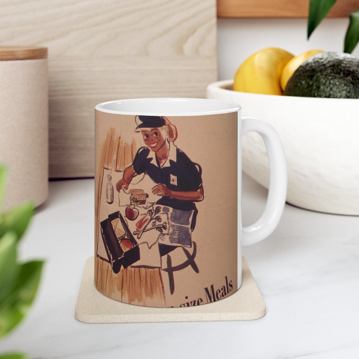 "Jenny on the job - Eats man sized meals" - NARA - 514683 Beautiful Novelty Ceramic Coffee Mug 11oz