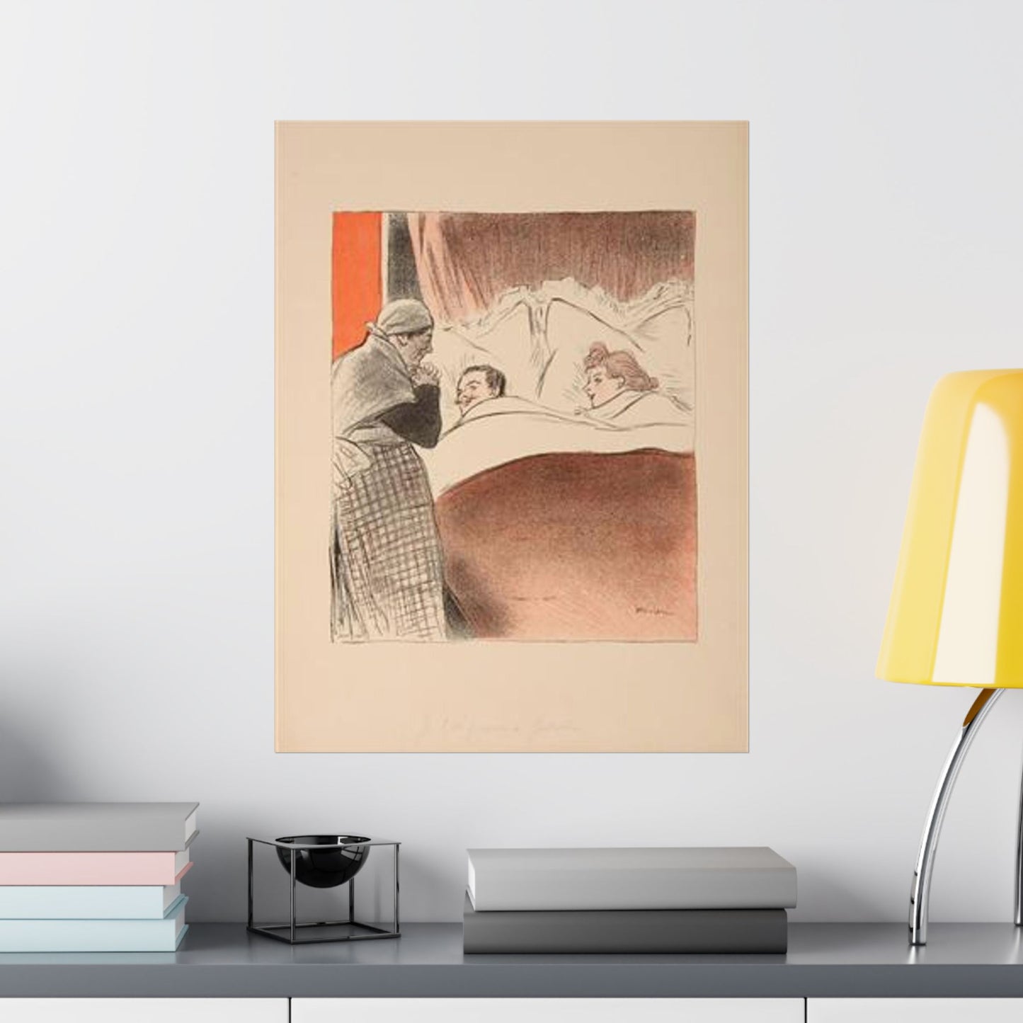 Steinlen - je-l-ai-promis-a-gertrude High Quality Matte Wall Art Poster for Home, Office, Classroom