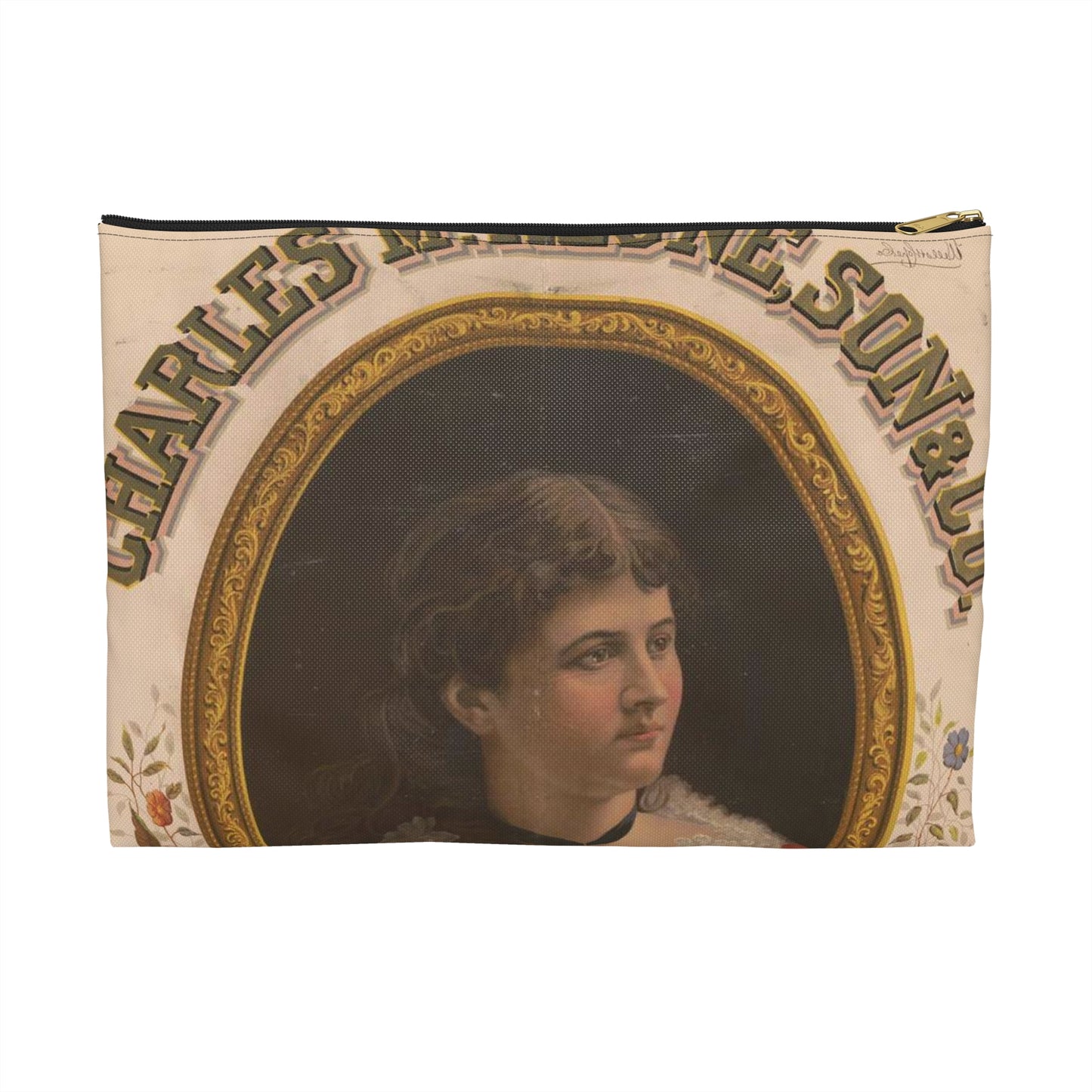 Charles McKeone, Son & Co., fine toilet soaps, Philadelphia Large Organizer Pouch with Black Zipper