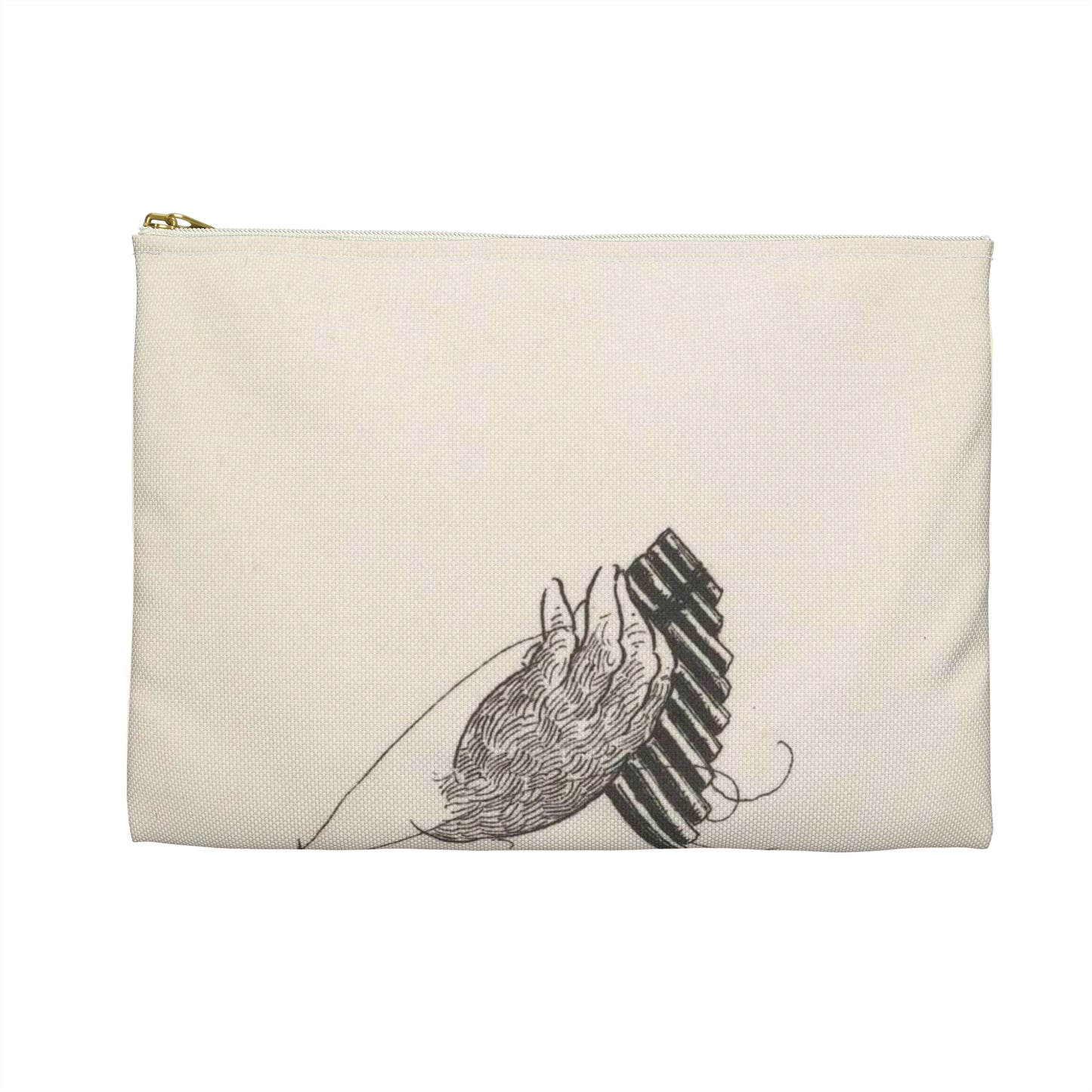 Grotesques by Aubrey Beardsley. Facsimile Platinum Prints by Frederick H. Evans from the Twelve Original Drawings in His Collection with a Portrait Frontispiece MET DP366708 Large Organizer Pouch with Black Zipper