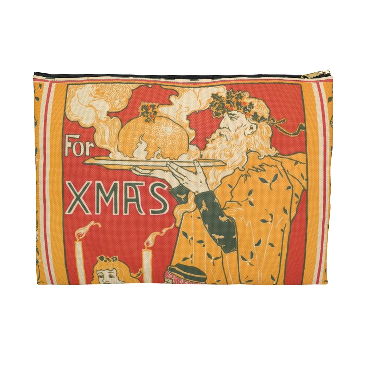 Louis Rhead - Louis Rhead - The Century: XMAS Large Organizer Pouch with Black Zipper