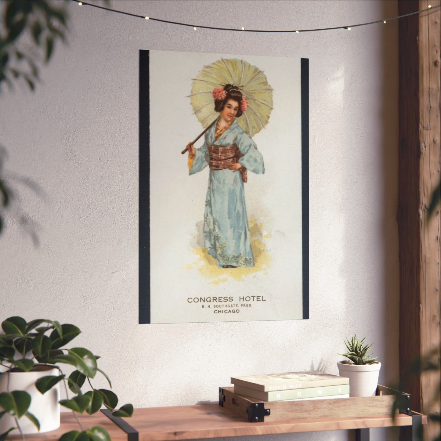 TEA [held by] JAPANESE TEA ROOM [at] "CONGRESS HOTEL, CHICAGO IL" (REST;) High Quality Matte Wall Art Poster for Home, Office, Classroom