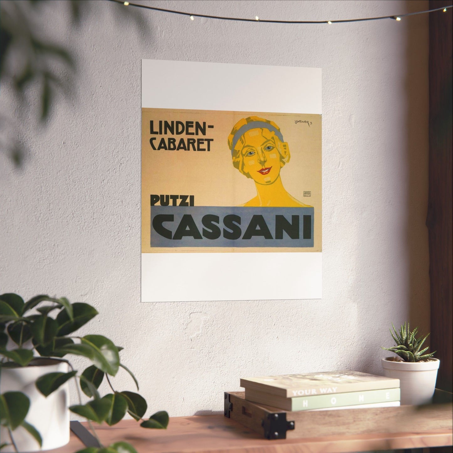 Putzi Cassani - Linden-Cabaret - Jo Steiner, 1913 High Quality Matte Wall Art Poster for Home, Office, Classroom