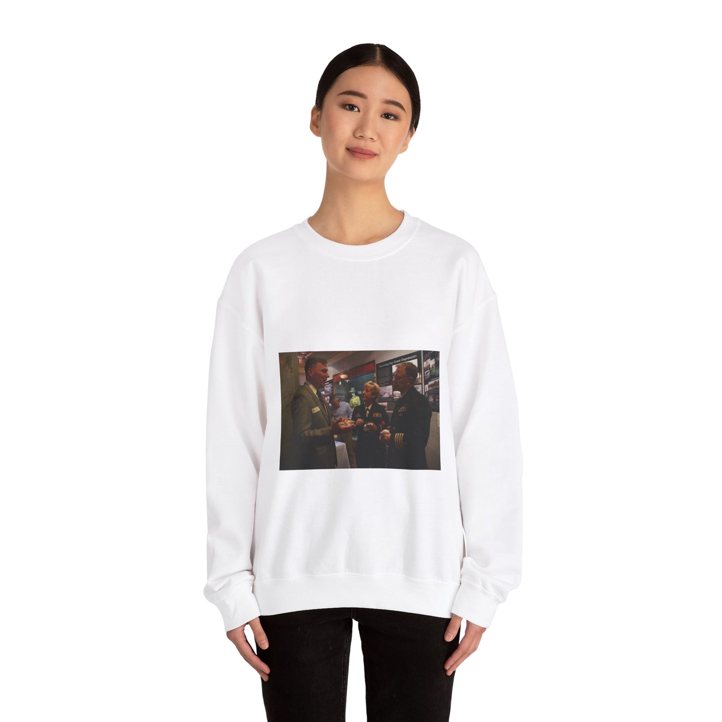 Guests of U.S. Marine Brig. Gen. Terry V. Williams, White Heavy Blend Adult Crew Neck SweatShirt