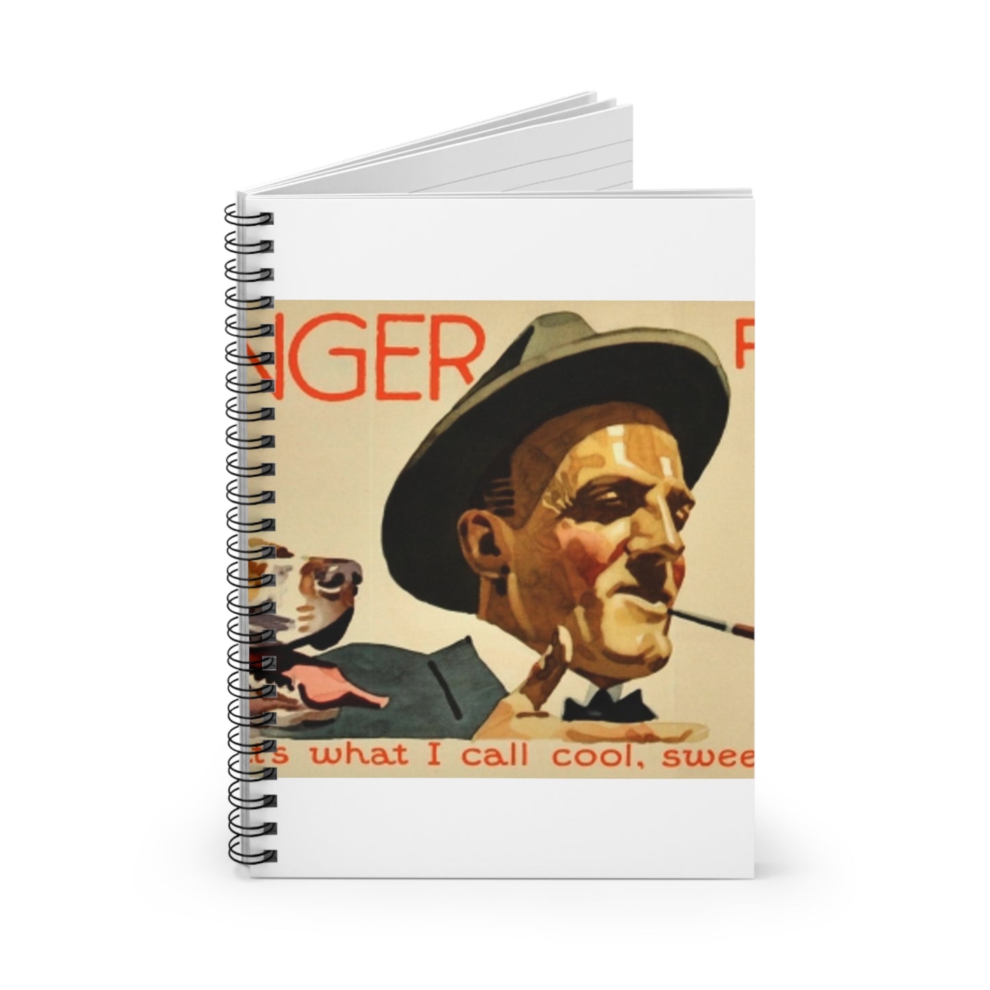 Granger Rough Cut. „Now, that's what I call cool, sweet smoking“, 1923, poster 1 Spiral Bound Ruled Notebook with Printed Cover