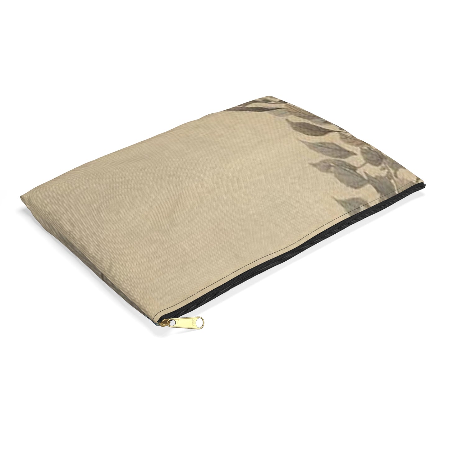 Koson - quails, Ohara Koson Large Organizer Pouch with Black Zipper
