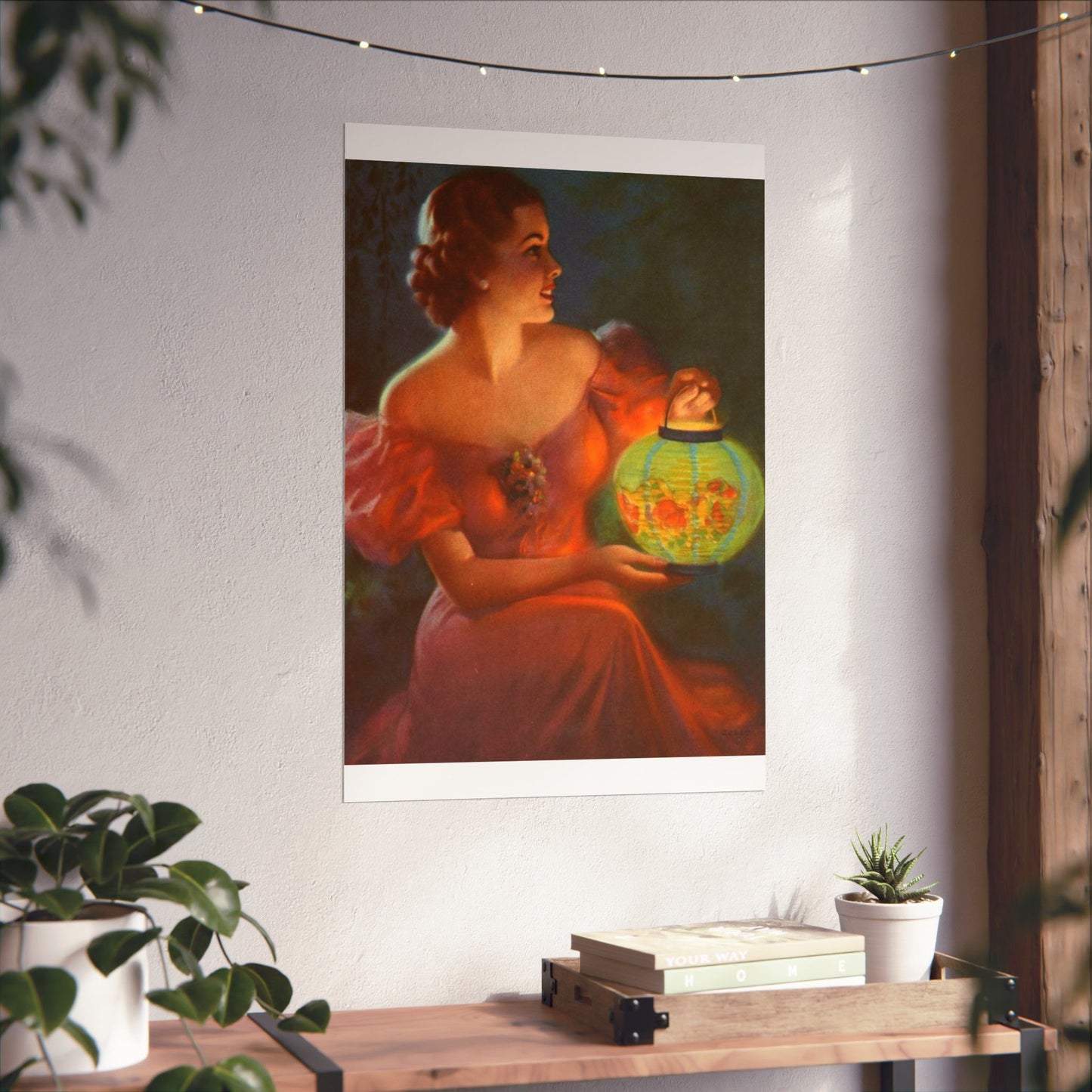 Lantern Glow by Edward Mason Eggleston High Quality Matte Wall Art Poster for Home, Office, Classroom