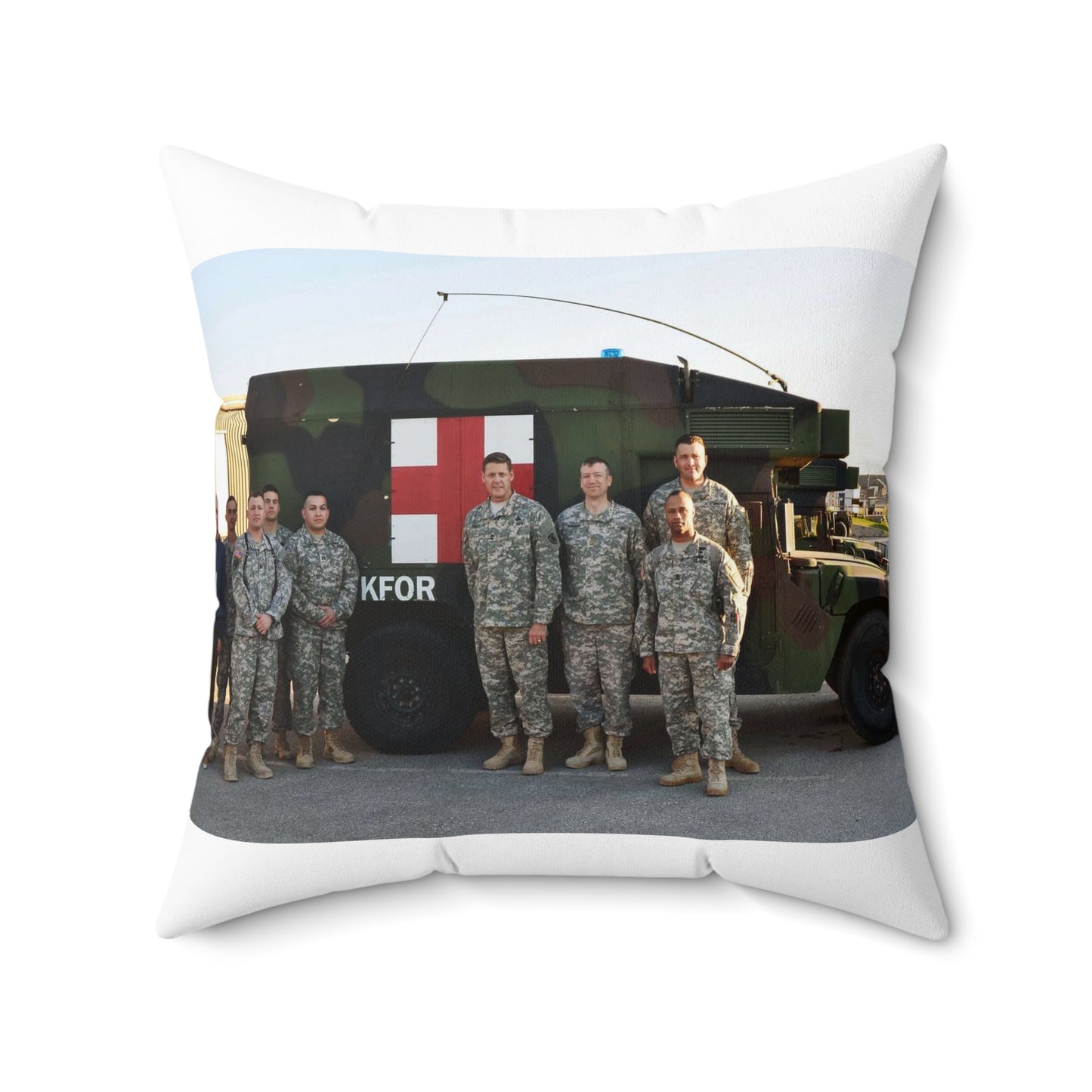 Maj. Gen. John R. O’Connor, the commanding general Decorative Accent Square Pillow
