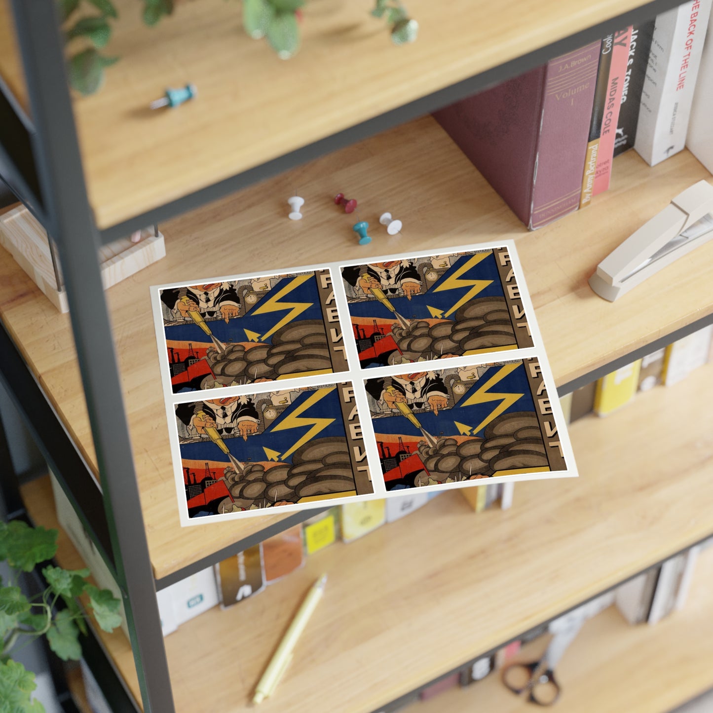 Удар врага направит мимо работа Доброхима Laminated UV Protective Vinyl Stickers