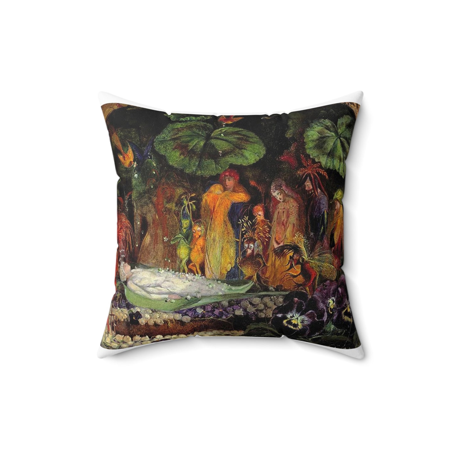 Fitzgerald, Death of the fairy Decorative Accent Square Pillow