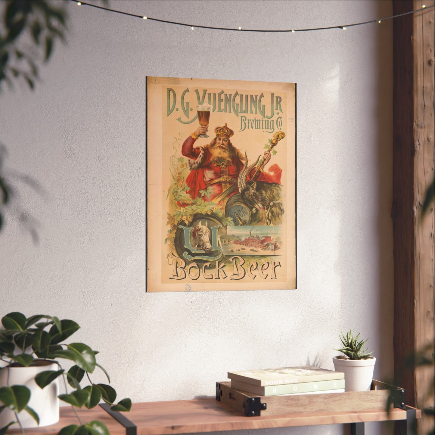 D.G. Yuengling Jr. Brewing Co., bock beer High Quality Matte Wall Art Poster for Home, Office, Classroom