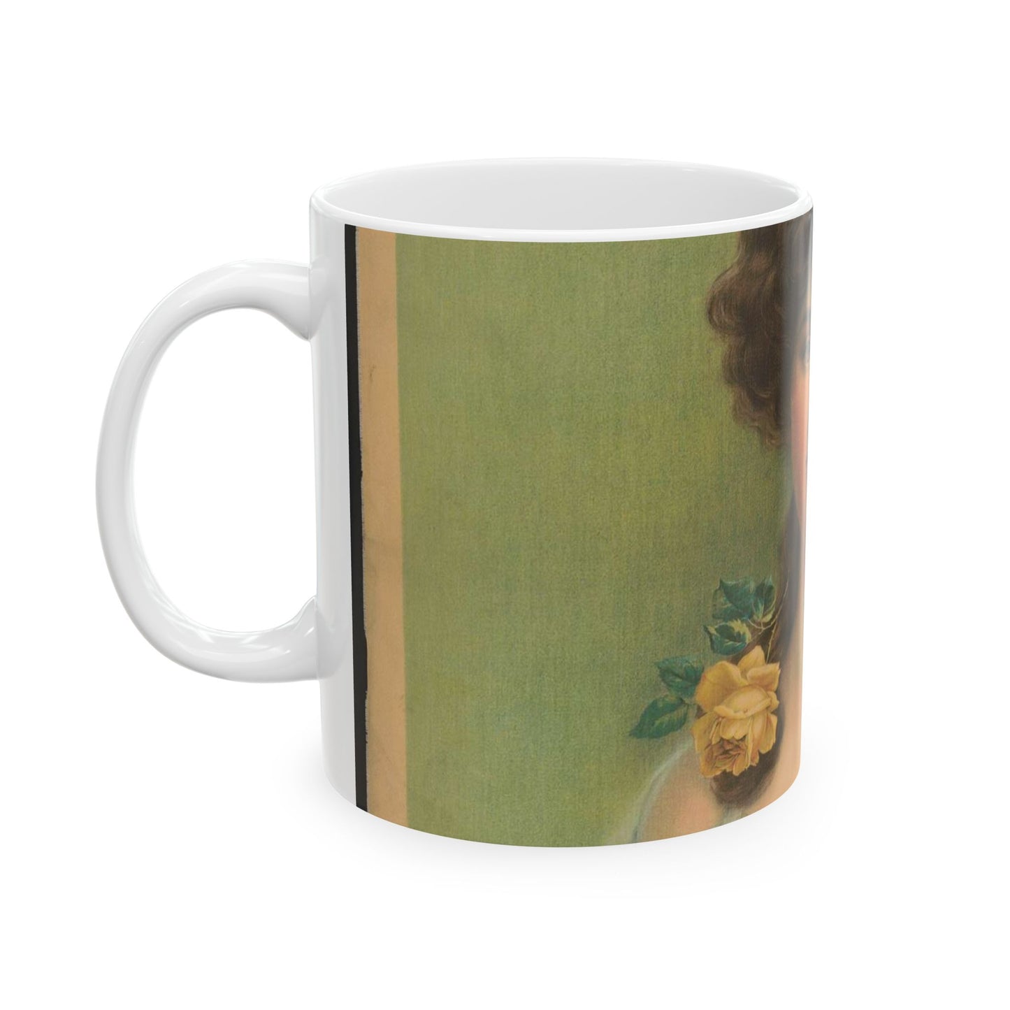 Hazel eyes - Print, Library of Congress collection Beautiful Novelty Ceramic Coffee Mug 11oz