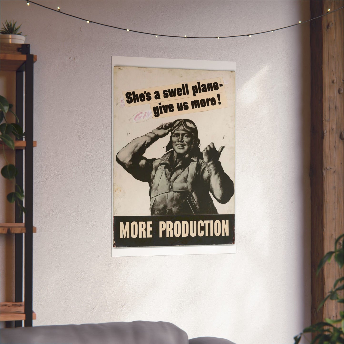 She's a swell plane - give us more!  MORE PRODUCTION [Riggs] High Quality Matte Wall Art Poster for Home, Office, Classroom