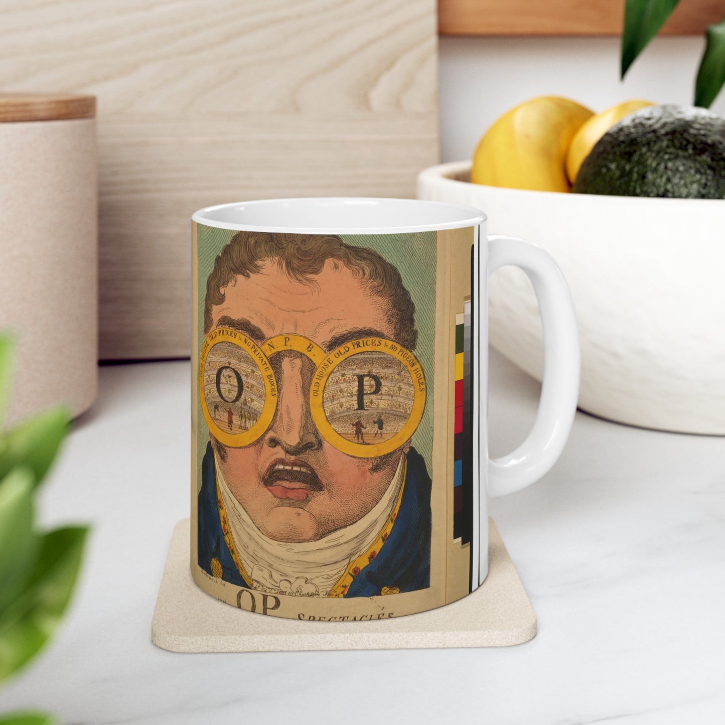 The OP spectacles / Cruikshank del., British Cartoon Print Beautiful Novelty Ceramic Coffee Mug 11oz