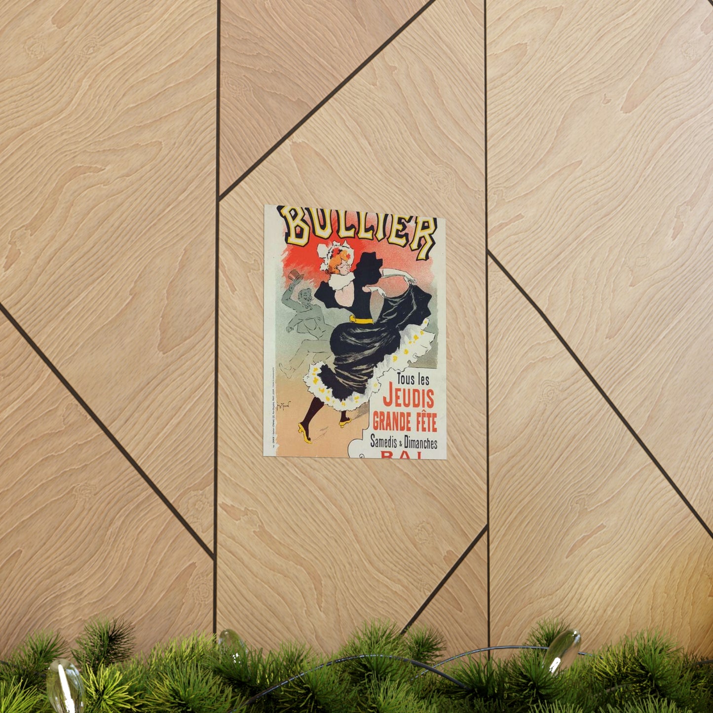 Affiche pour le "Bal Bullier".. Public domain reproduction. High Quality Matte Wall Art Poster for Home, Office, Classroom