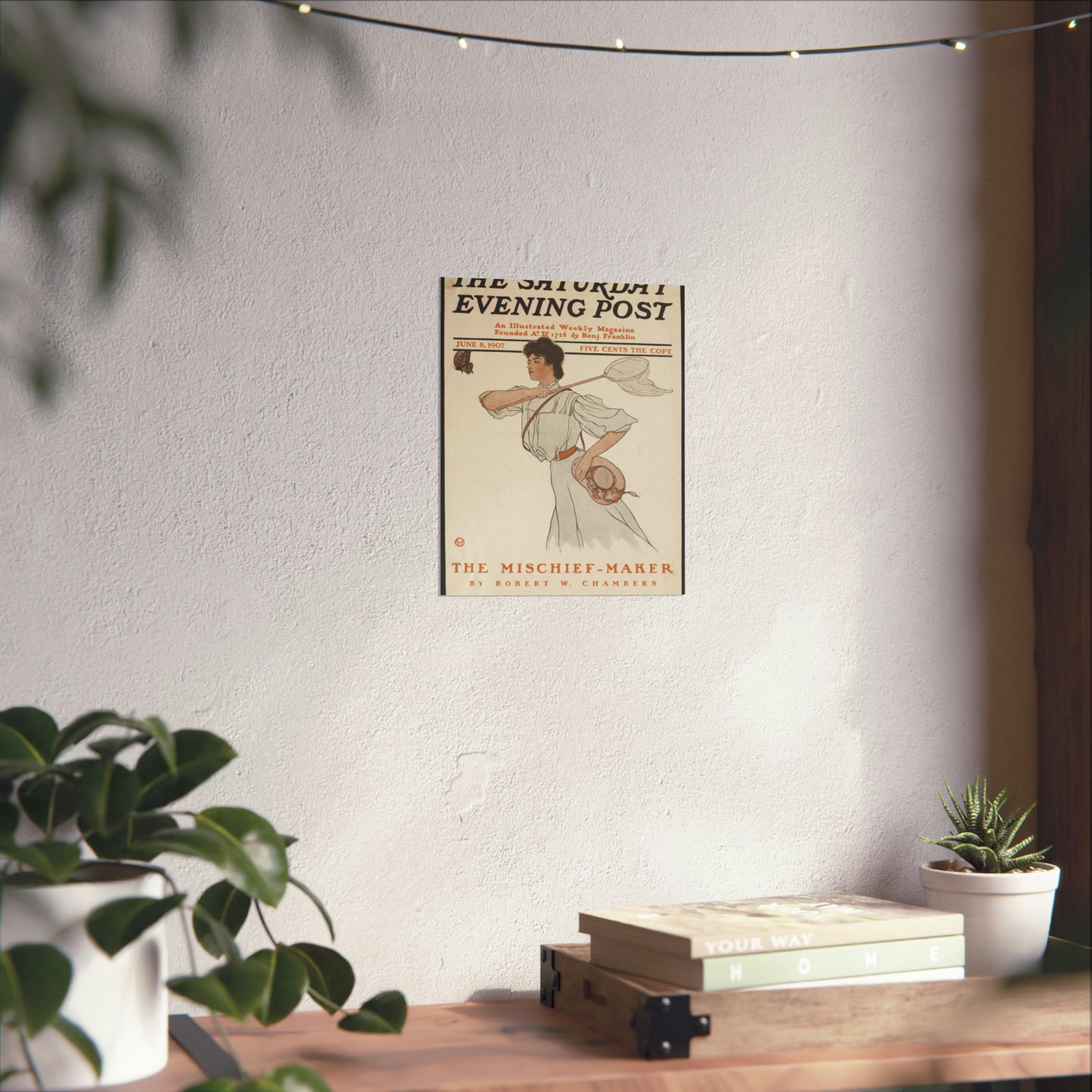 The Saturday evening post, June 8, 1907 High Quality Matte Wall Art Poster for Home, Office, Classroom