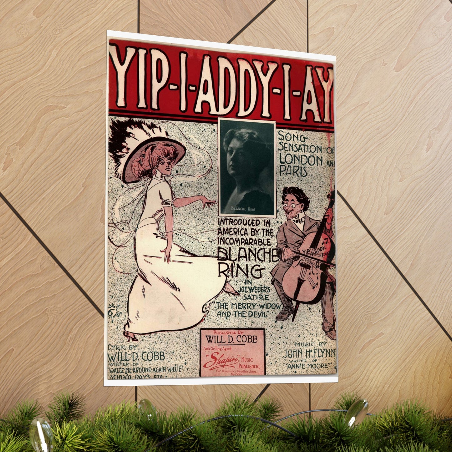 Yip I addy I ay! - Public domain American sheet music High Quality Matte Wall Art Poster for Home, Office, Classroom