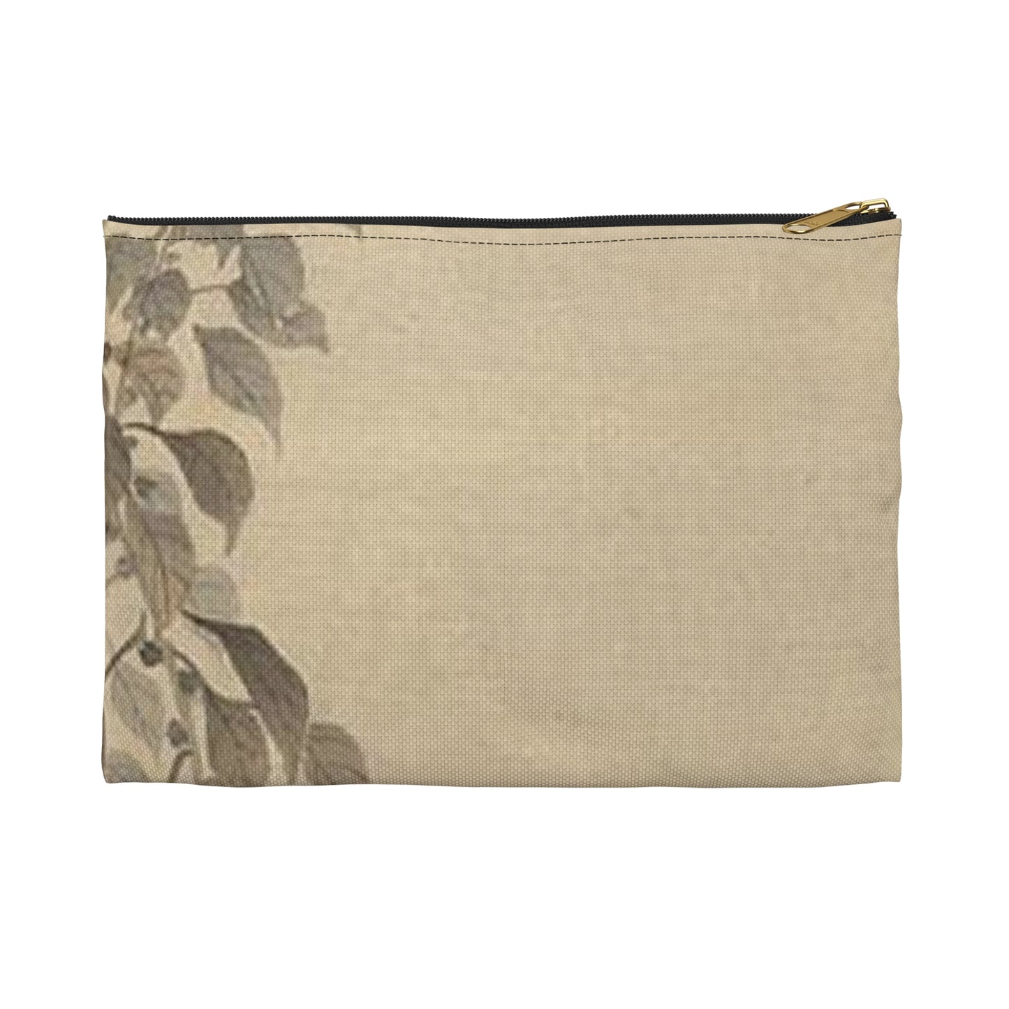Koson - quails, Ohara Koson Large Organizer Pouch with Black Zipper