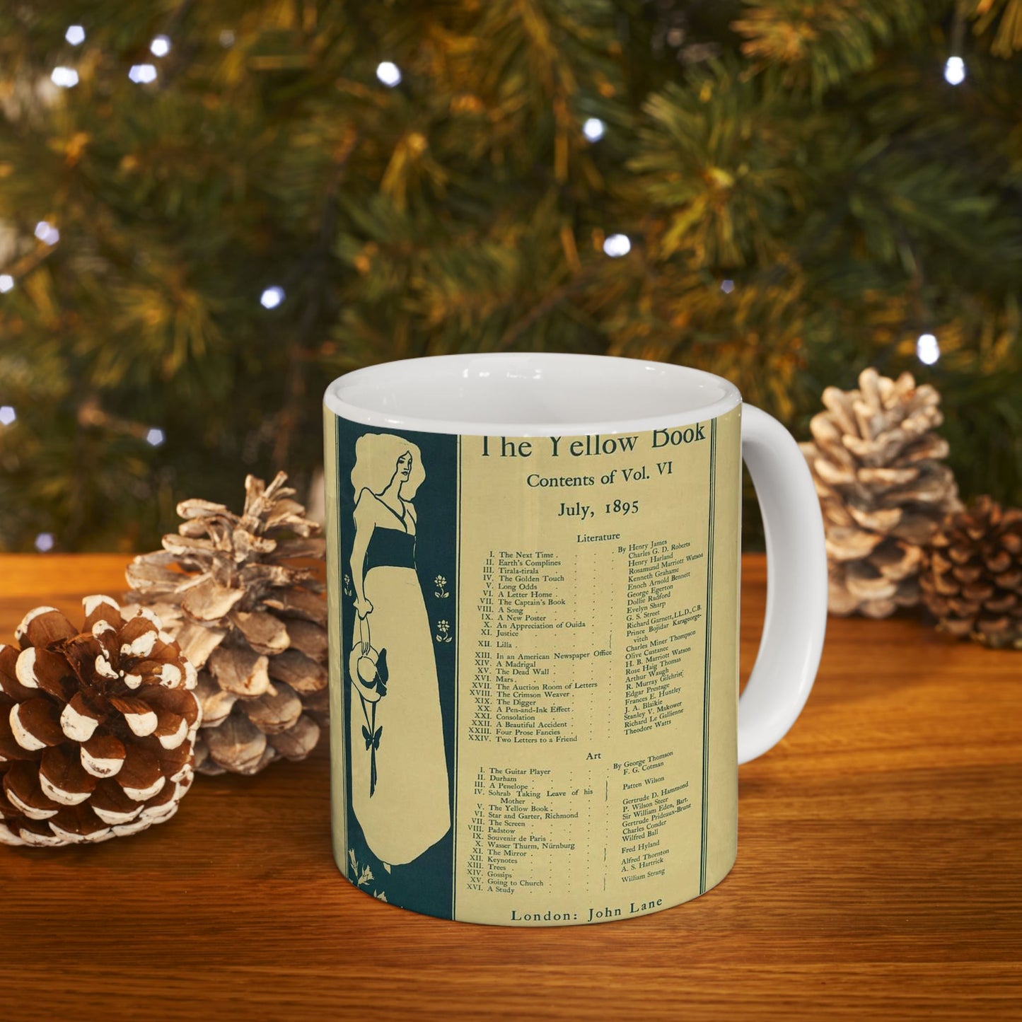 Sold here. The Yellow Book. Contents of Vol. VI, July, 1895 Beautiful Novelty Ceramic Coffee Mug 11oz
