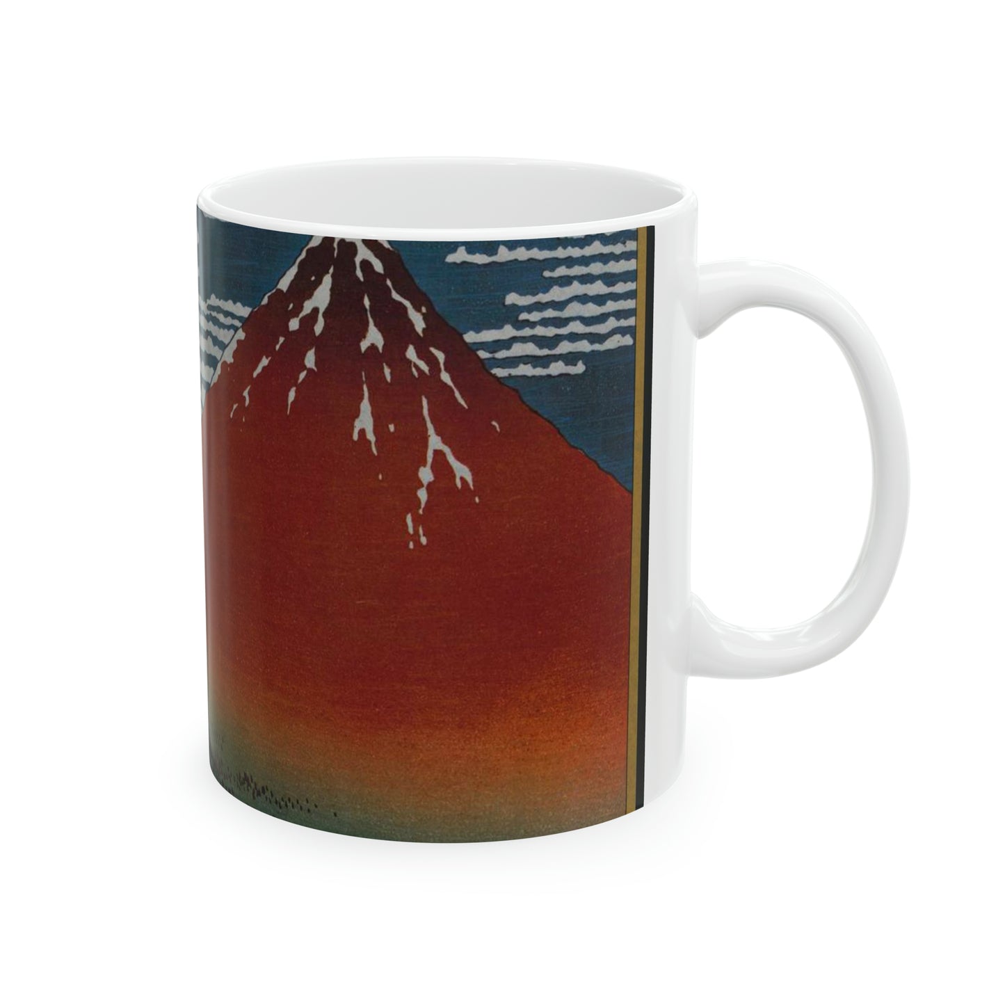 Aka-Fuji, from The 36 Views of Mt. Fuji, 1979 Beautiful Novelty Ceramic Coffee Mug 11oz