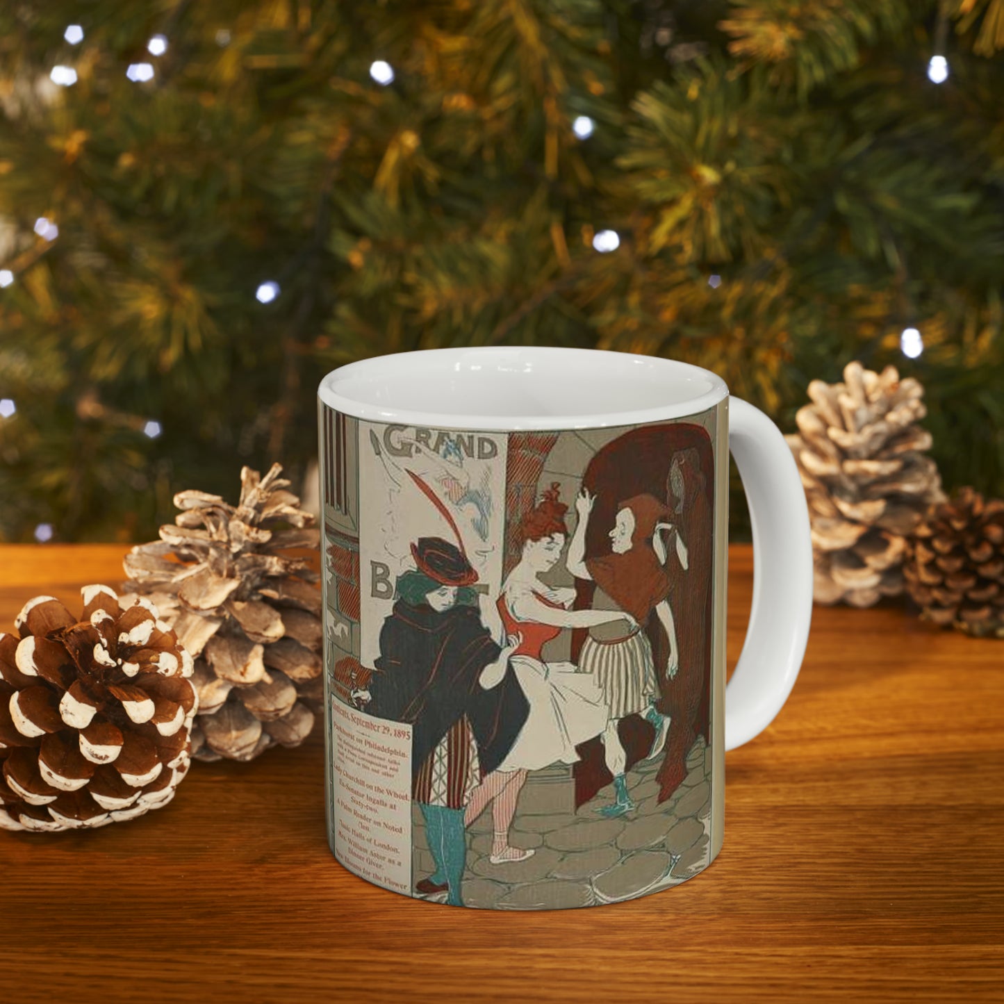 Philadelphia Sunday press. September 29, 1895. Beautiful Novelty Ceramic Coffee Mug 11oz