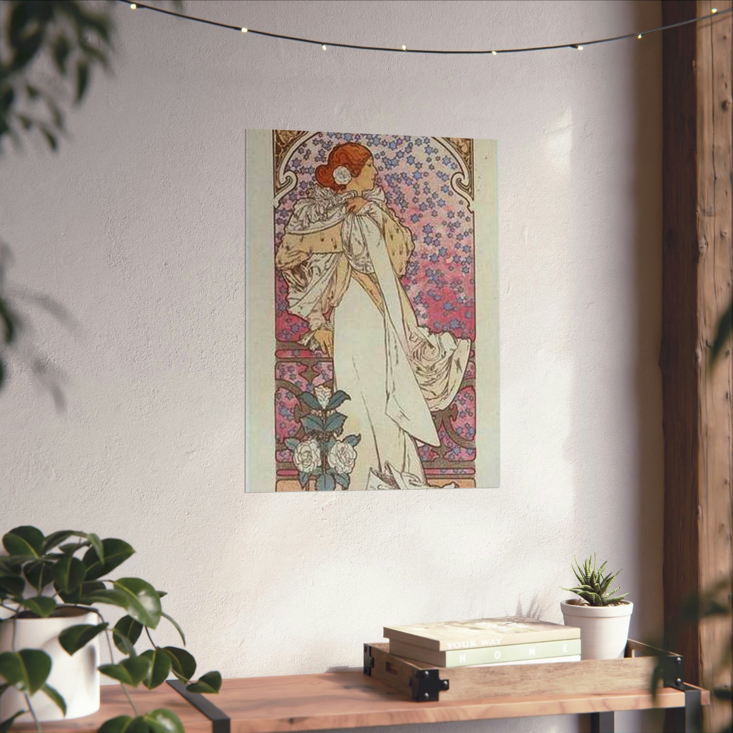 Affiche pour le Théâtre de la Renaissance, "la Dame aux Camélias". High Quality Matte Wall Art Poster for Home, Office, Classroom