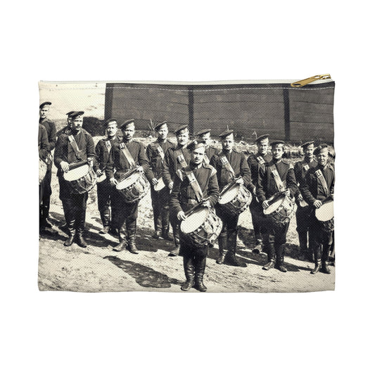 Vladimir, Vokzalnaya Street. A platoon of drummers 10 of the Little Russian Grenadier Regiment. Large Organizer Pouch with Black Zipper