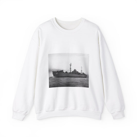 USS Dionysus (AR-21) underway, circa 1952-1955 (USN 1045360) White Heavy Blend Adult Crew Neck SweatShirt