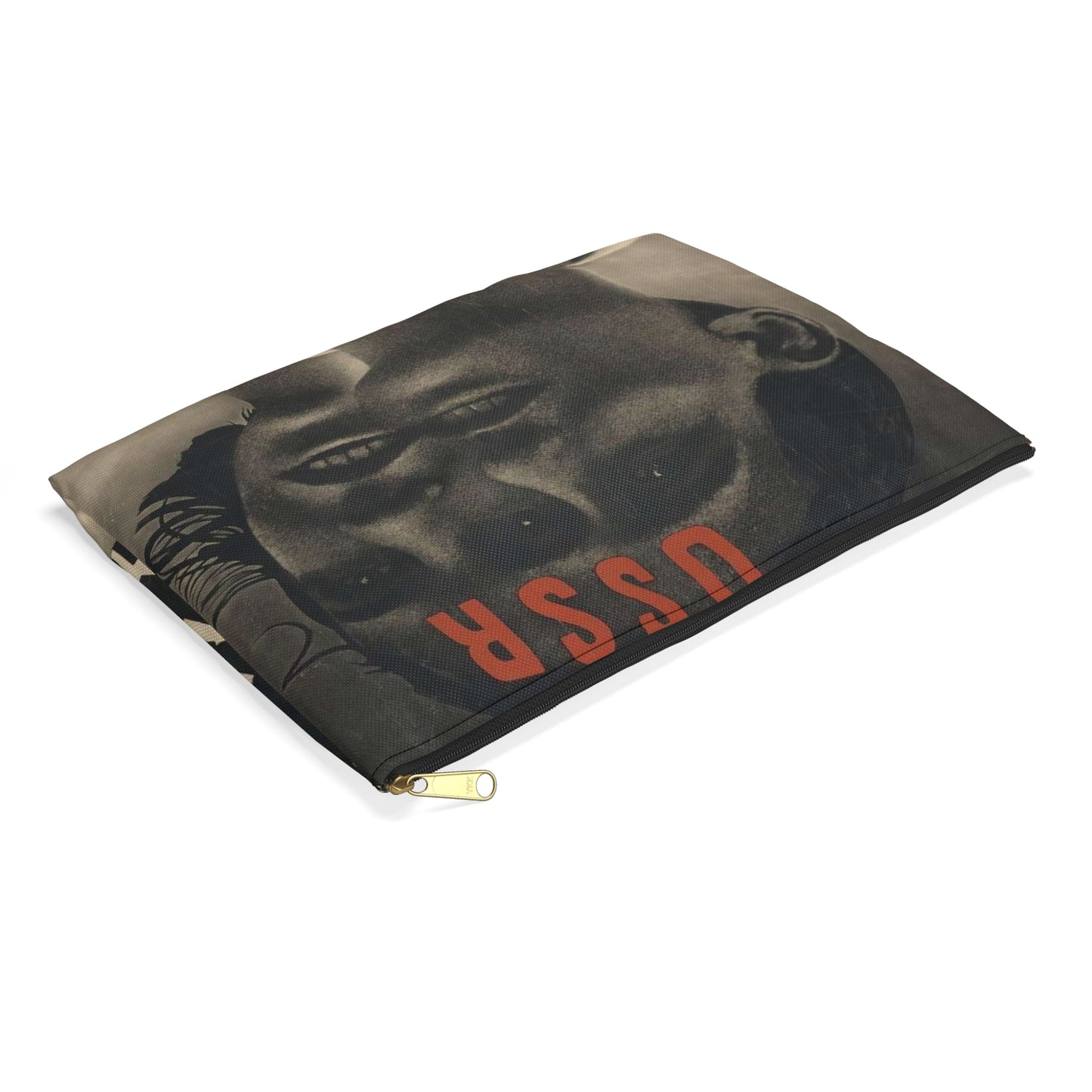 Artwork by El Lissitzky c1930 - Art Deco public domain image Large Organizer Pouch with Black Zipper