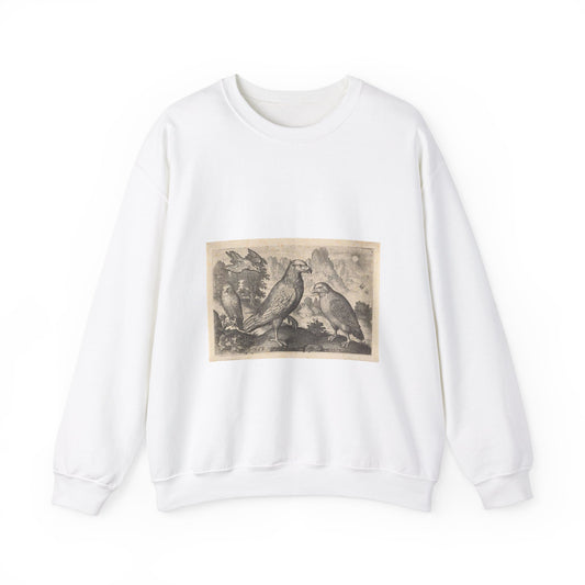 Abraham de Bruyn - Arend en andere roofvogels White Heavy Blend Adult Crew Neck SweatShirt