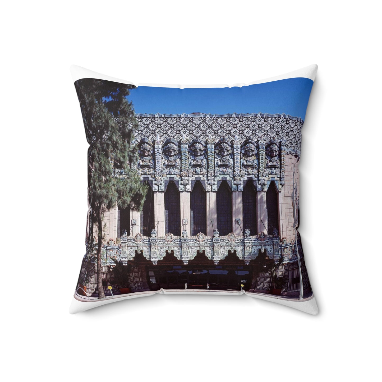 Photographs of buildings in Los Angeles, California and the surrounding area Decorative Accent Square Pillow
