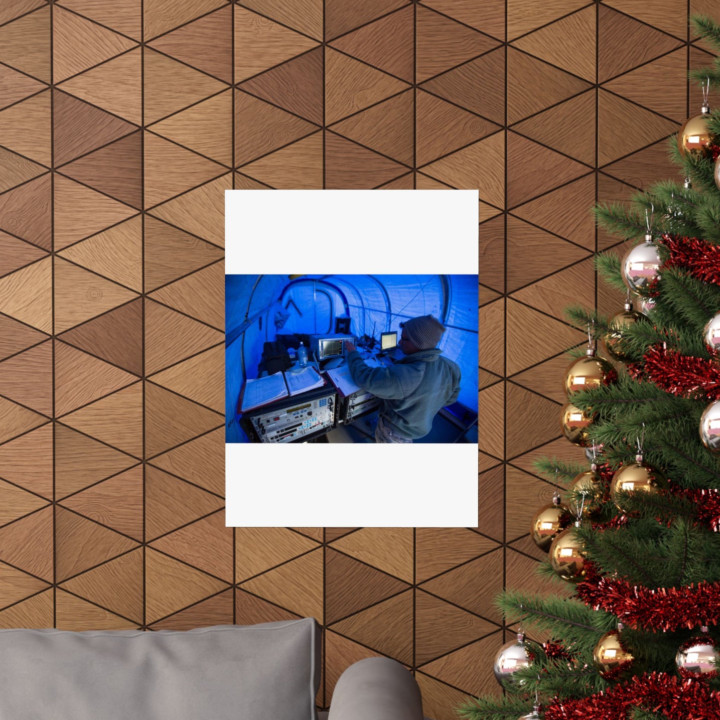 U.S. Air Force Staff Sgt. Titus Poulose of the 263rd High Quality Matte Wall Art Poster for Home, Office, Classroom