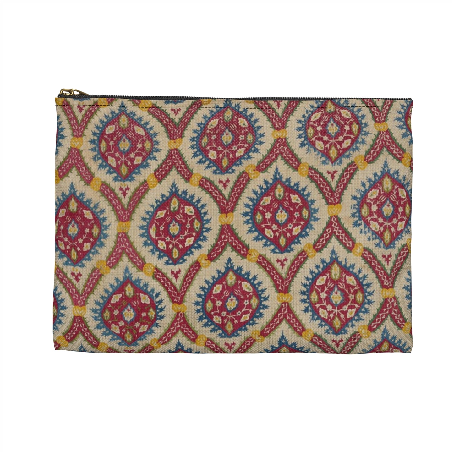 Turkish Cover, 15th century - Public domain dedication image Large Organizer Pouch with Black Zipper