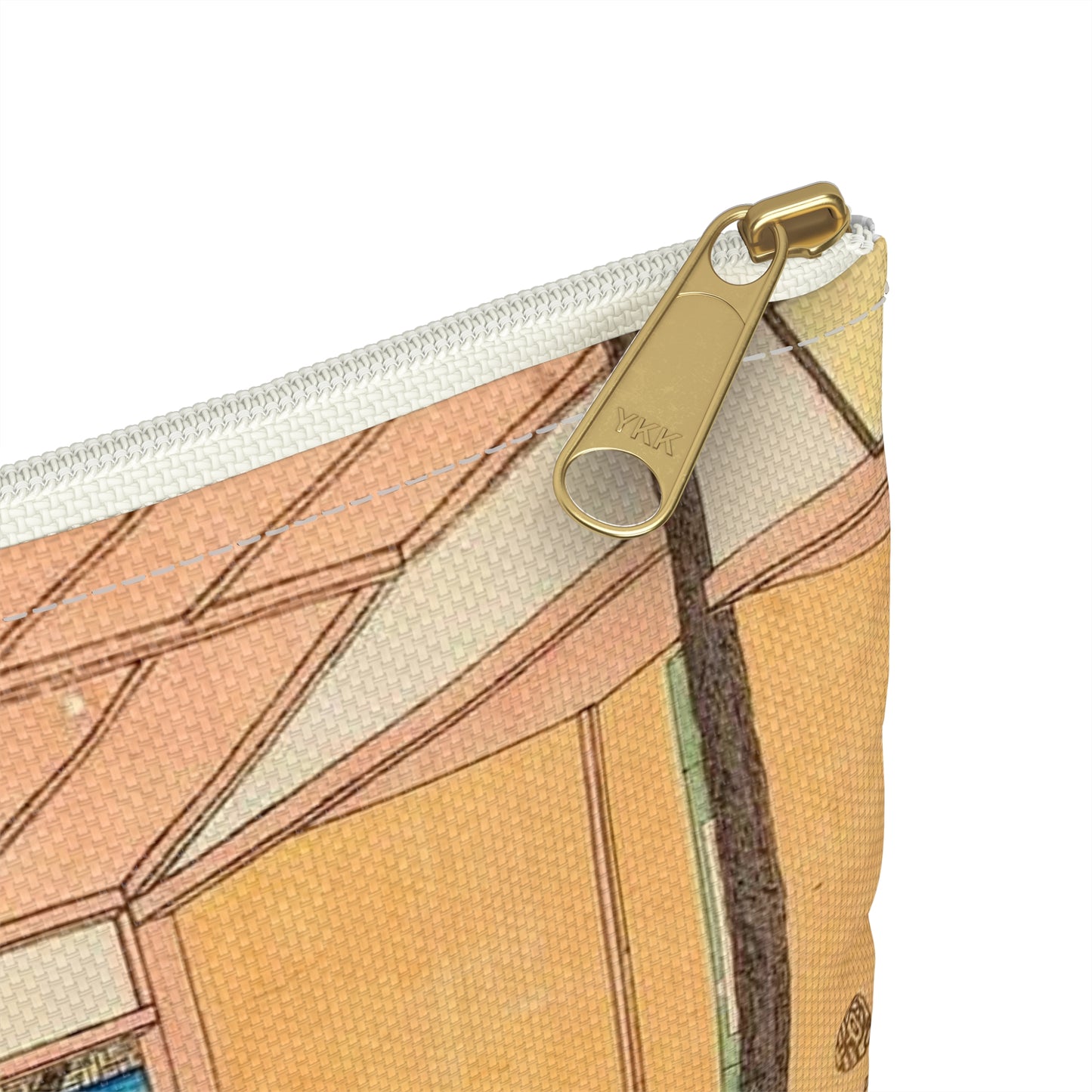 Hiroshige, Kawachirô on the Shitaya Hironokôji (Shitaya hirokôji tôeisanroku kawachirô jô shuen no zu) Large Organizer Pouch with Black Zipper