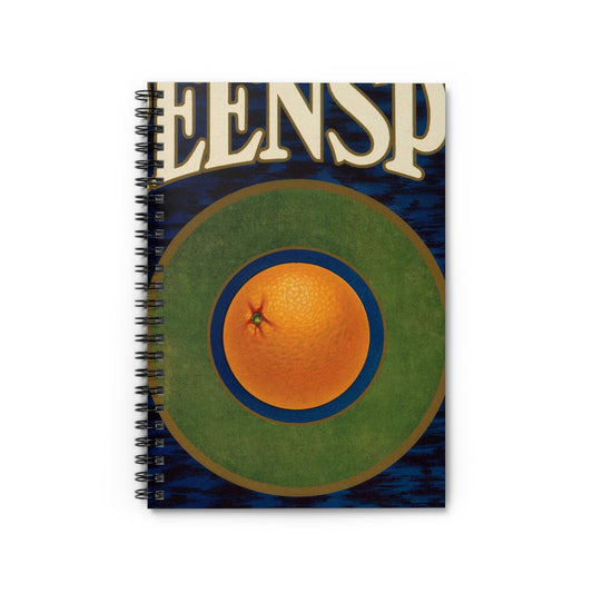 Greenspot Brand: Gold Buckle Association, East Highlands, California Spiral Bound Ruled Notebook with Printed Cover