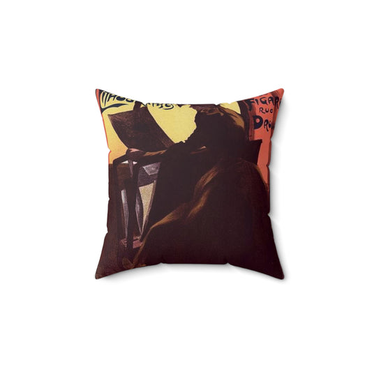 Affiche pour la "2e Exposition des Peintres-Lithographes". Decorative Accent Square Pillow