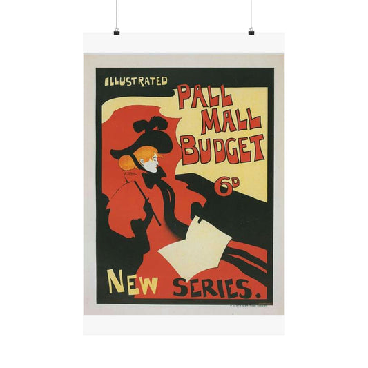Affiche anglaise pour la revue hebdomadaire "Illustrated Pall Mall Budget". High Quality Matte Wall Art Poster for Home, Office, Classroom