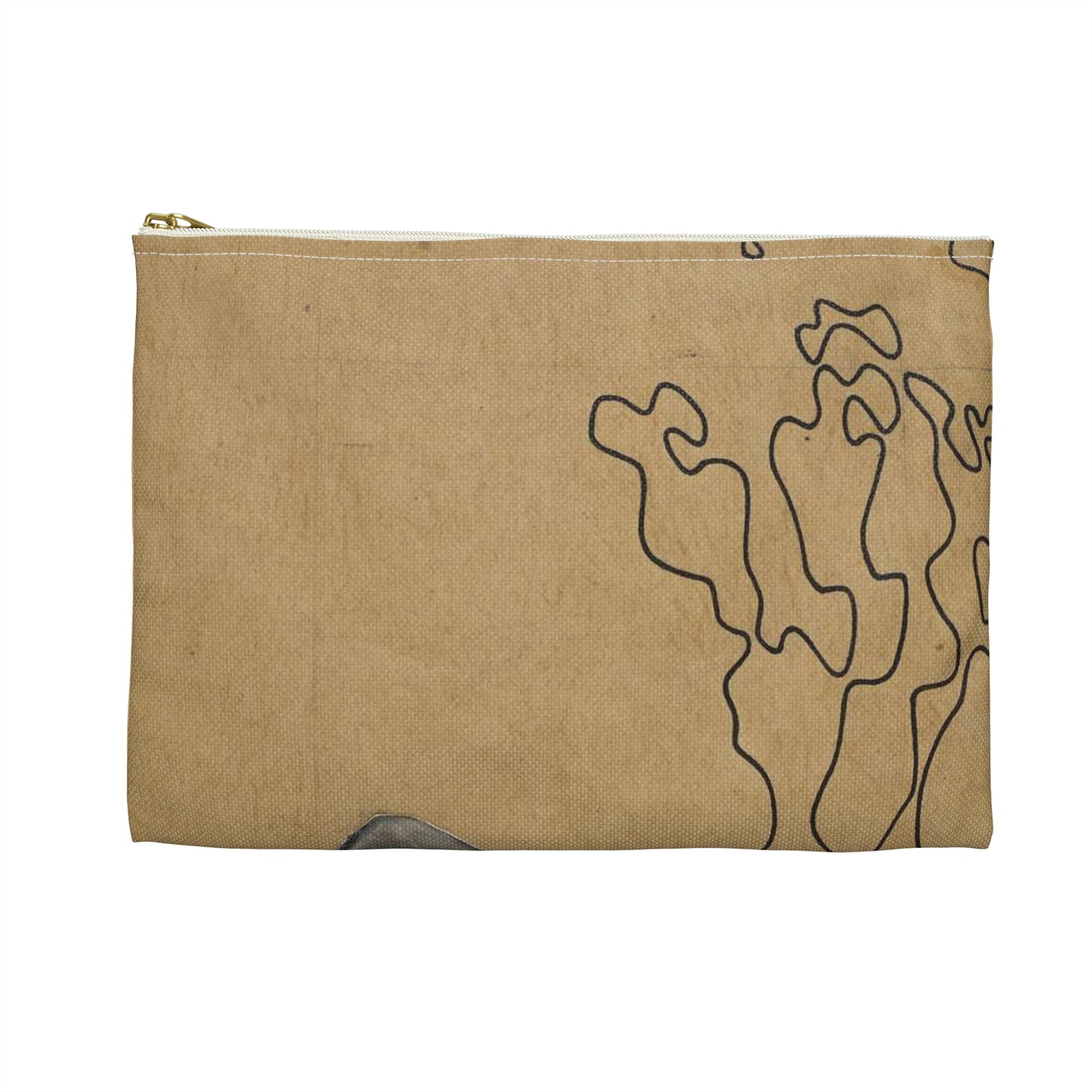Władysław Strzemiński, "Śladem istnienia" z cyklu "Moim przyjaciołom Żydom" 01 Large Organizer Pouch with Black Zipper