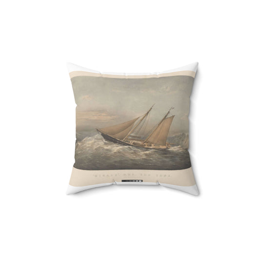 Mirage, R.Y.S., 200 Tons. 5th October 1872 RMG PY8772 Decorative Accent Square Pillow