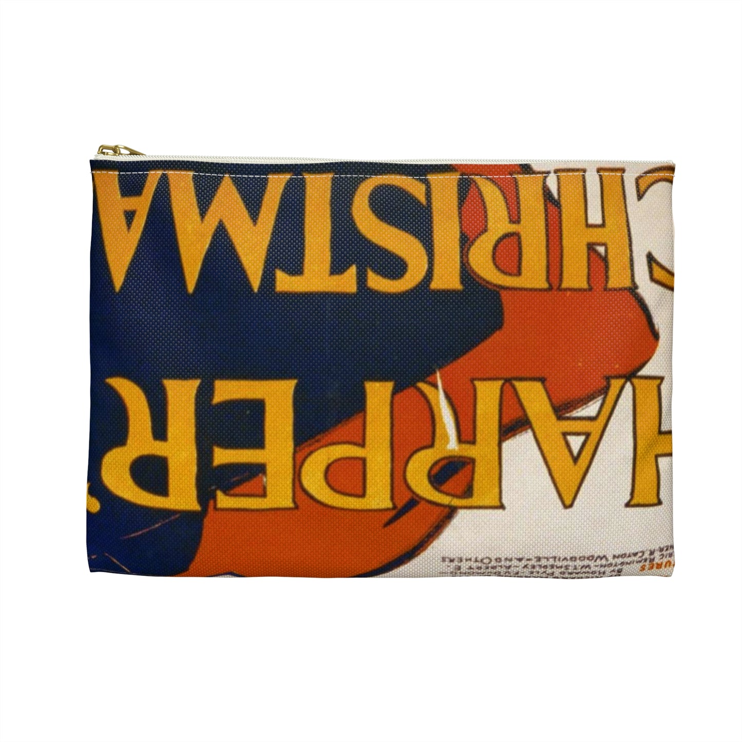 Edward Penfield - Harper's [for] Christmas, Art Nouveau Poster Large Organizer Pouch with Black Zipper