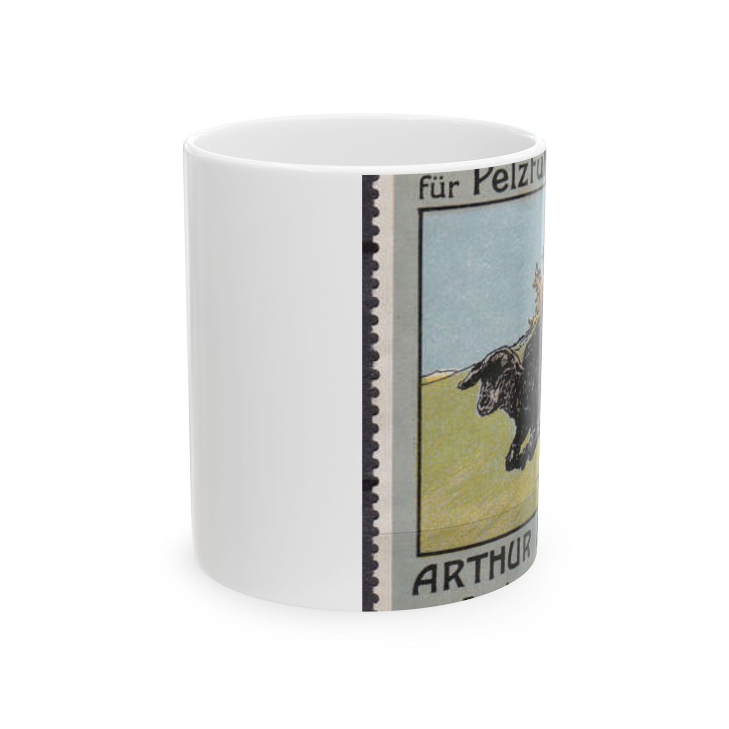 Arthur Berger, fur trader in Leipzig, c. 1910, brand advertisings (05) Beautiful Novelty Ceramic Coffee Mug 11oz