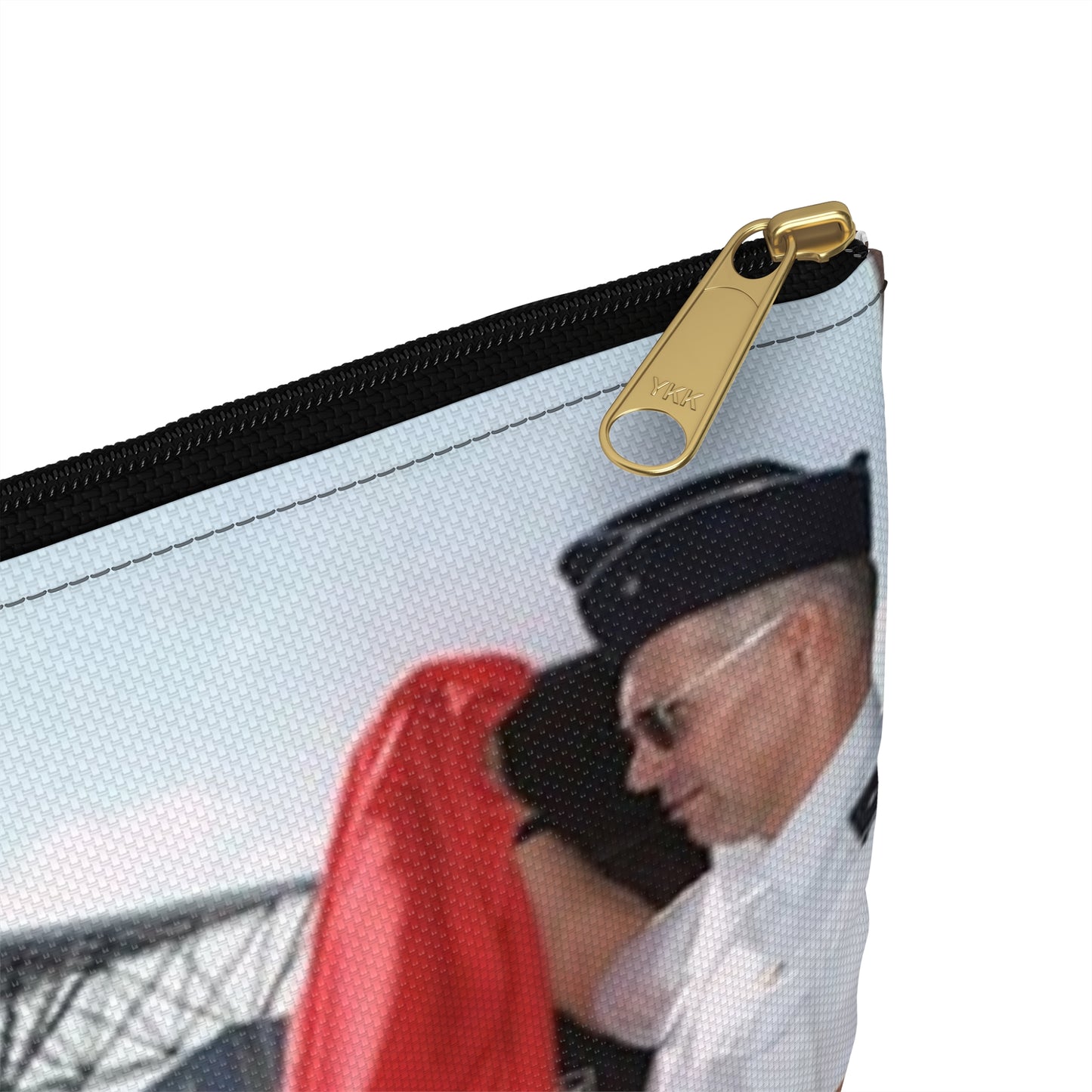 In memory of US Air Force MASTER Sergeant Jamie Solomon, US Air Force Brigadier General Mensching and Mrs. Solomon unveil the dedication of the new POL facilities in Tucson, Arizona Large Organizer Pouch with Black Zipper