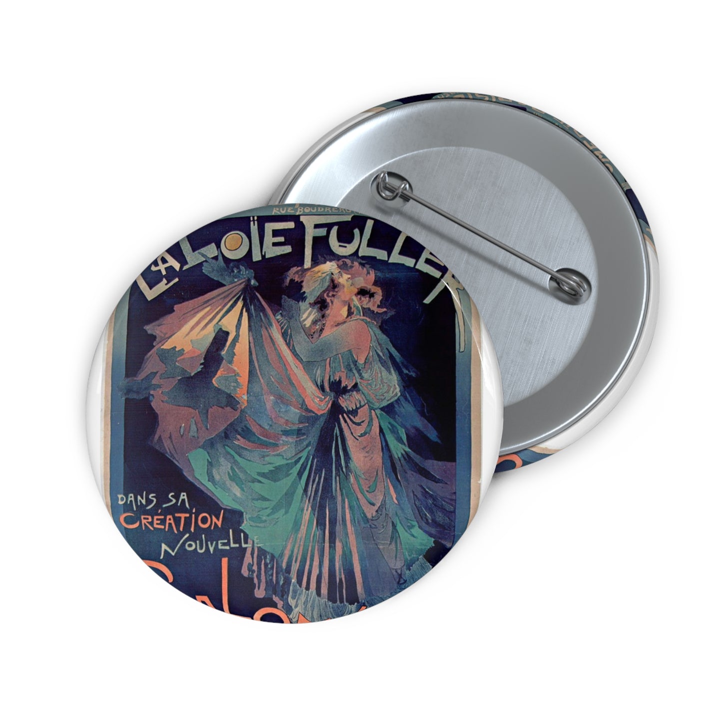 Georges de Feure - Affiche Loie Fuller Pin Buttons with Crisp Design