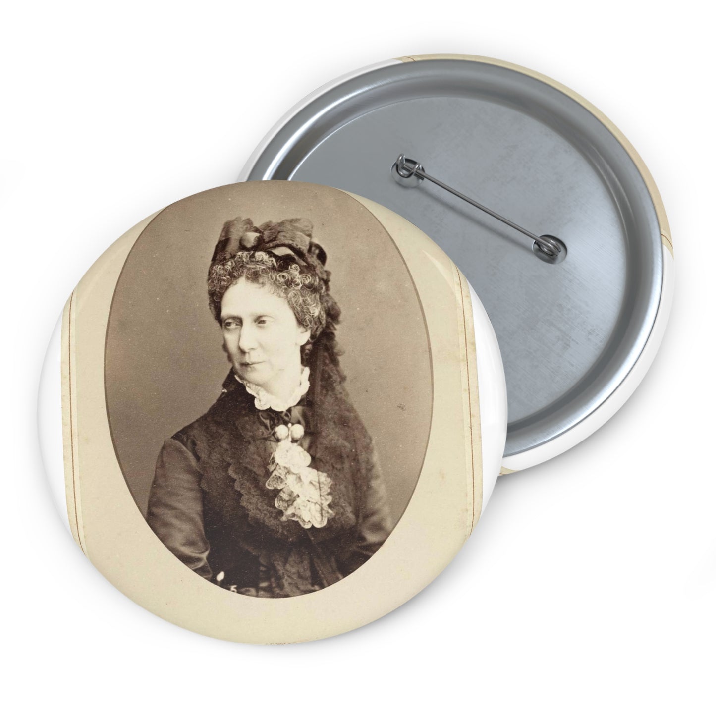 Maria Alexandrovna (Marie of Hesse) Pin Buttons with Crisp Design