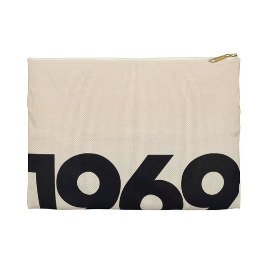 1969 - Print, Library of Congress collection Large Organizer Pouch with Black Zipper