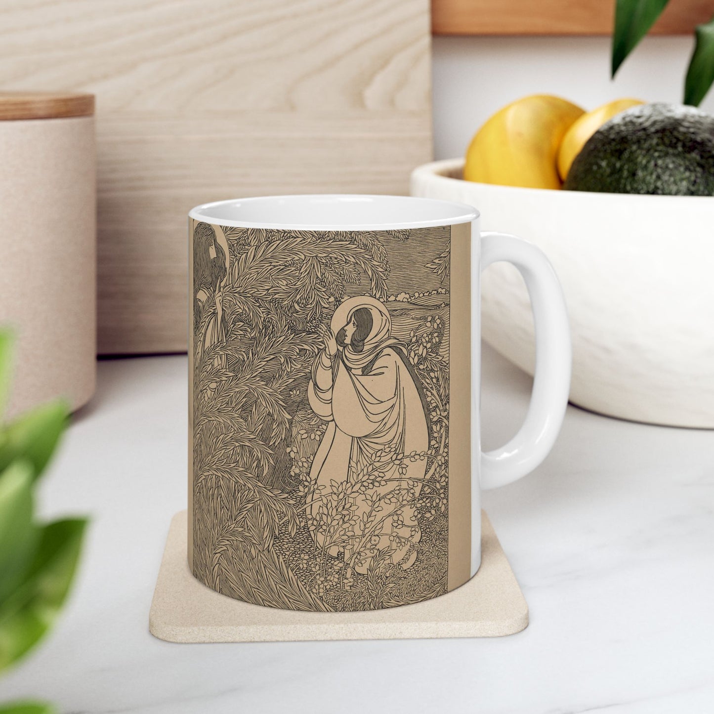 Rabboni., Art Nouveau poster - Art nouveau public domain poster - Art nouveau public domain image Beautiful Novelty Ceramic Coffee Mug 11oz